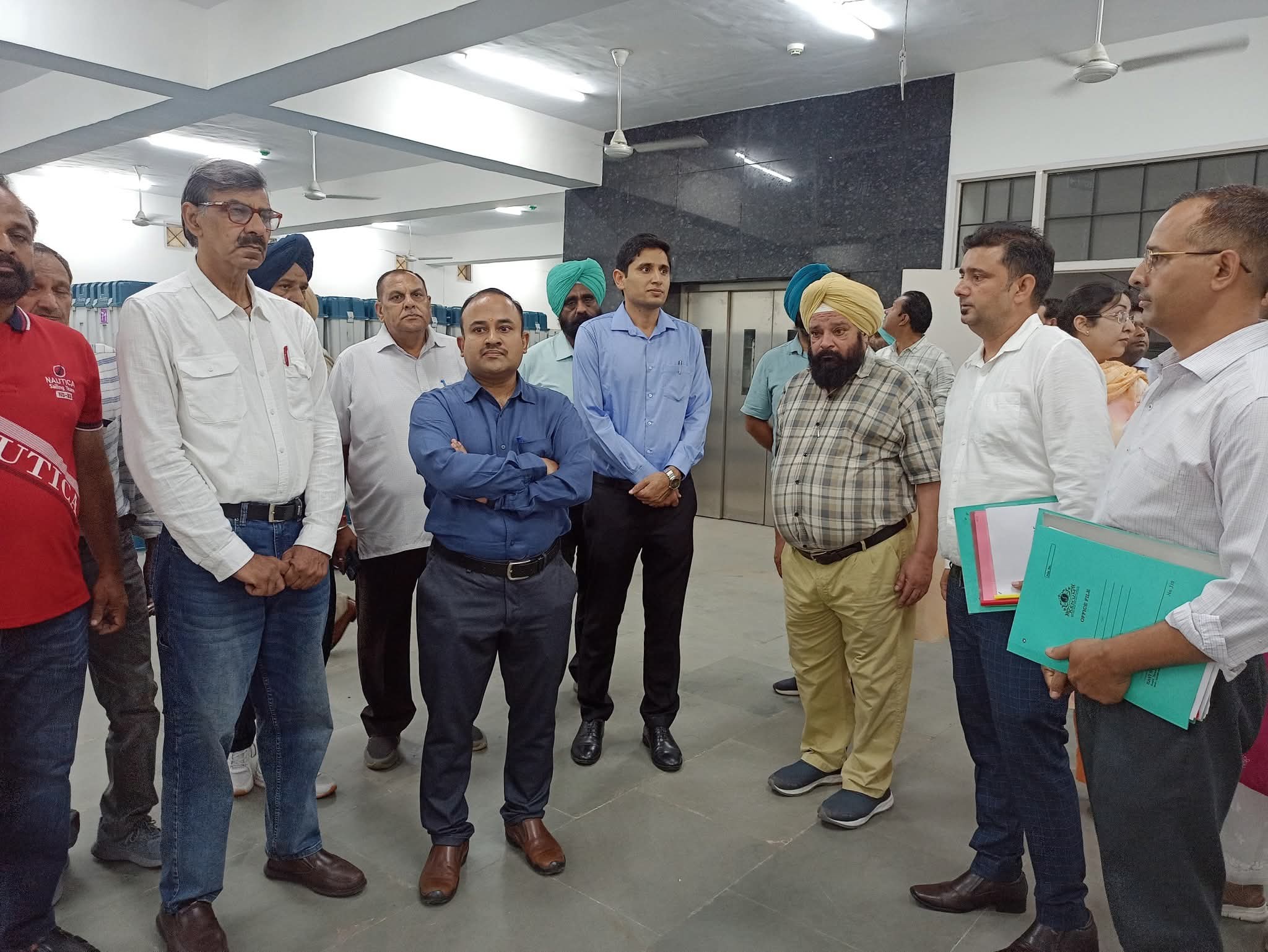 Chief Electoral Officer Punjab conducted quarterly inspection of EVM godown at Hoshiarpur.